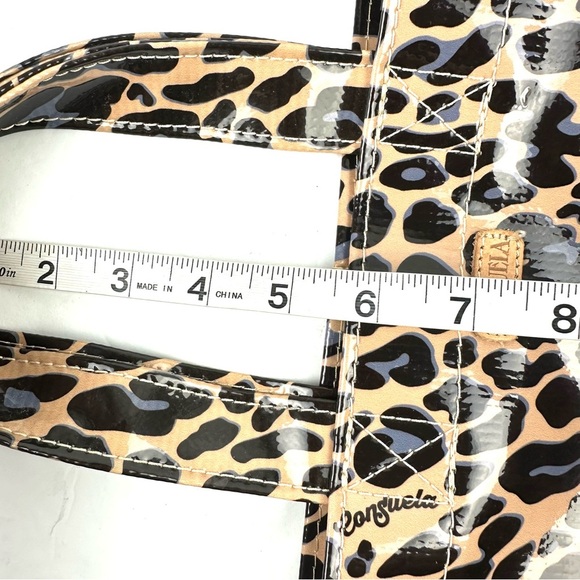 Consuela Grab N Go Mini Bag Leopard Vinyl Double Handle Tote No Closure - Picture 13 of 14
